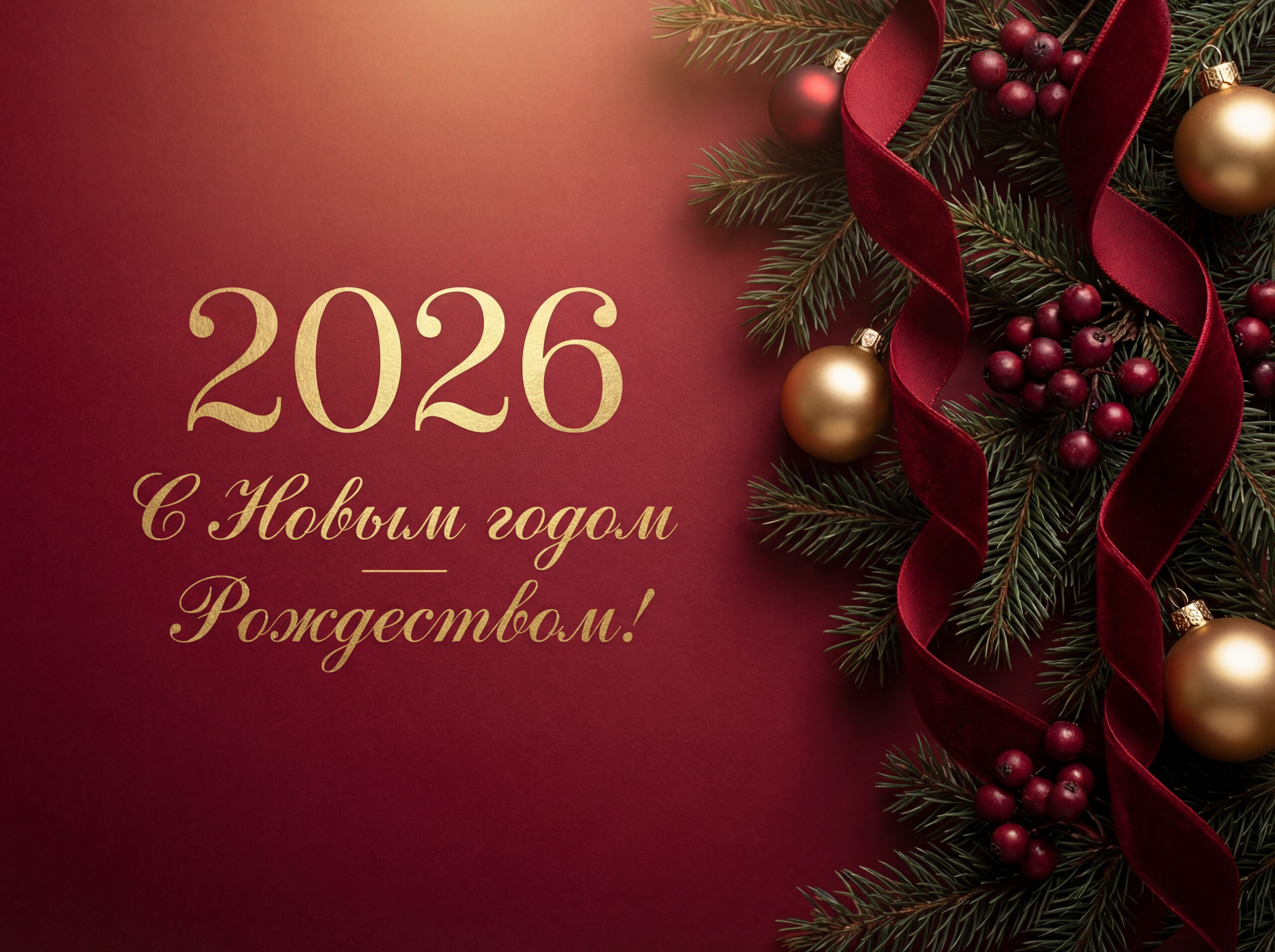 Поздравляем вас с наступающим 2026 годом!